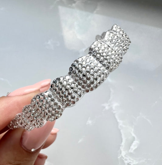 Clear Crystal Grillz Original Design UPPER TEETH ONLY