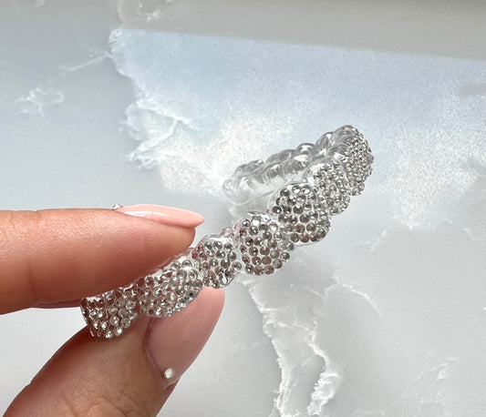 Clear Crystal Grillz Original Design LOWER TEETH ONLY